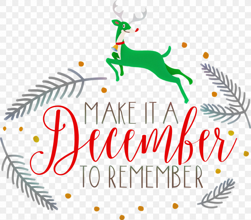 Make It A December December Winter, PNG, 3000x2640px, Make It A December, Christmas Day, Christmas Ornament M, Data, December Download Free