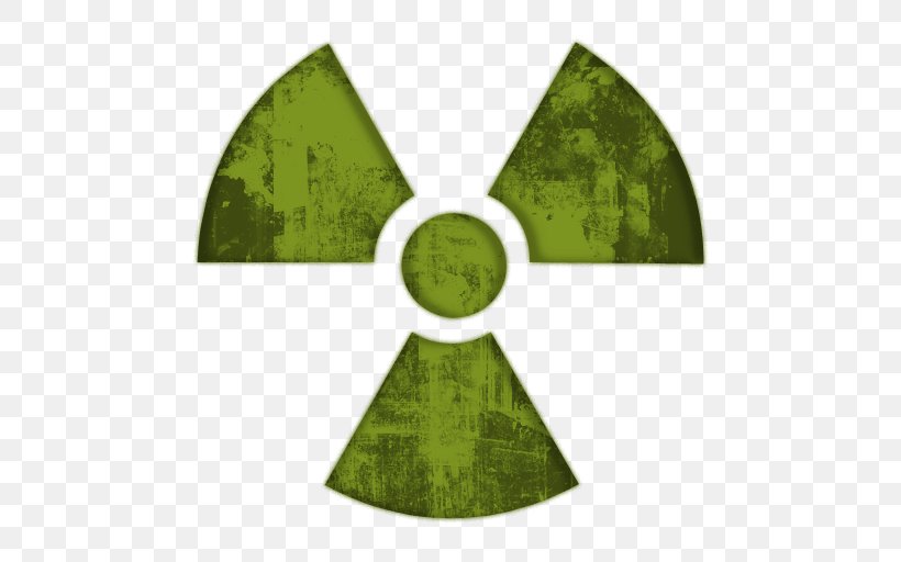 Nuclear Power Hazard Symbol Nuclear Weapon Radioactive Decay Clip Art, PNG, 512x512px, Nuclear Power, Biological Hazard, Grass, Green, Hazard Symbol Download Free