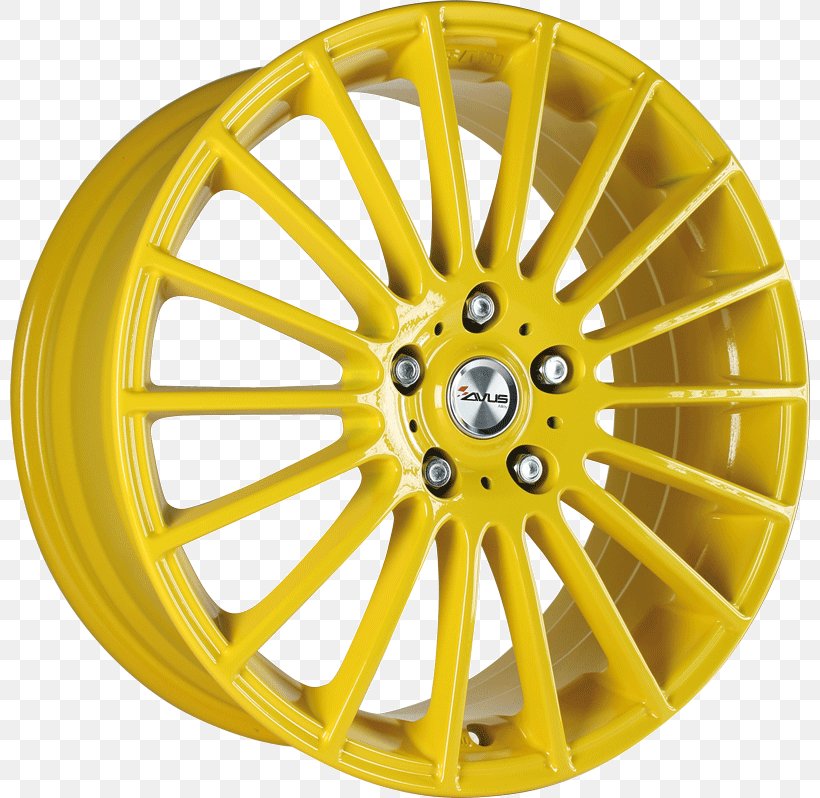 Alloy Wheel Rim Spoke Autofelge Yellow, PNG, 800x798px, Alloy Wheel, Air Conditioning, Alloy, Aluminium, Auto Part Download Free