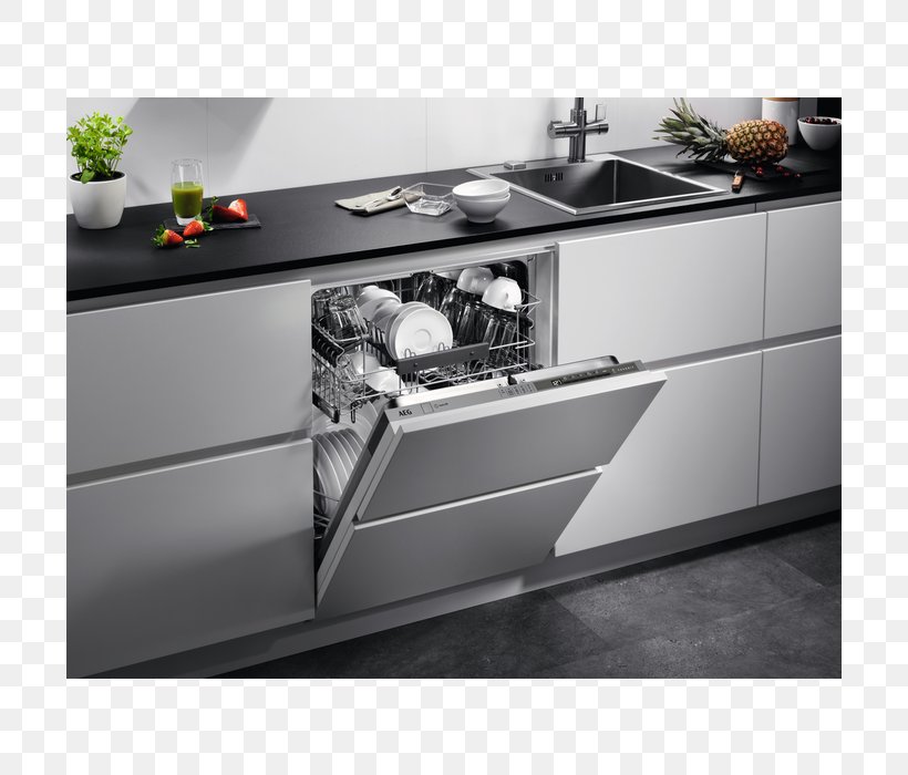 Dishwasher AEG Kitchenware Home Appliance, PNG, 700x700px, Dishwasher, Aeg, Countertop, Drawer, Furniture Download Free