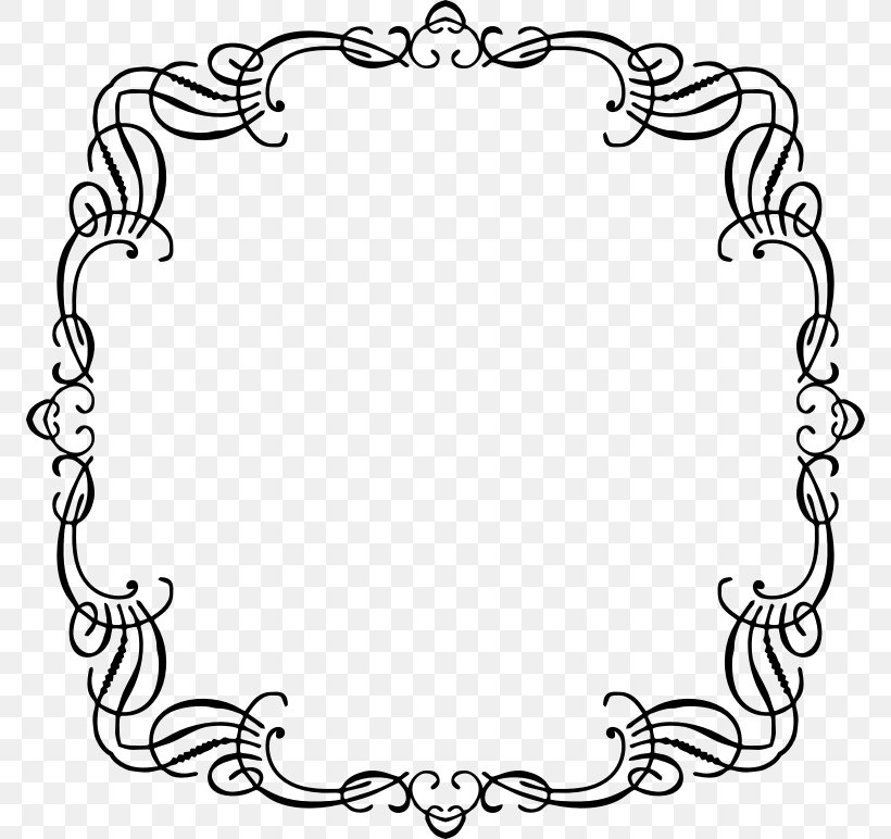 Ornament Coloring Book Clip Art, PNG, 772x772px, Ornament, Area, Black And White, Coloring Book, Line Art Download Free