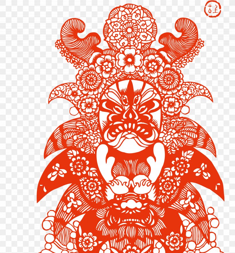 China Chinese Paper Cutting Peking Opera Chinese Opera, PNG, 4992x5370px, Watercolor, Cartoon, Flower, Frame, Heart Download Free