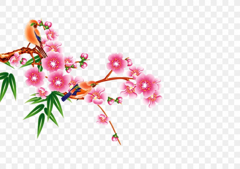 Lunar New Year Computer File, PNG, 1770x1251px, Lunar New Year, Blossom, Branch, Cherry Blossom, Coreldraw Download Free