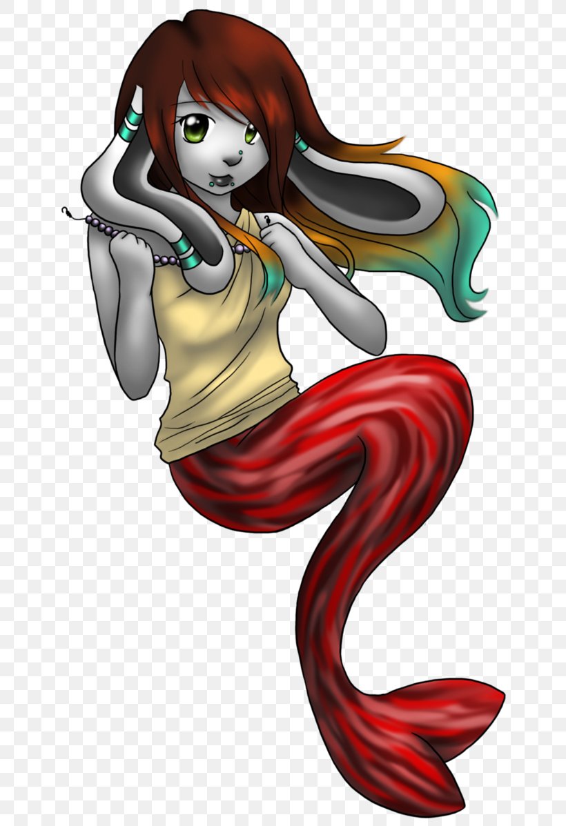 Mermaid Cartoon Brown Hair, PNG, 668x1197px, Mermaid, Art, Brown, Brown Hair, Cartoon Download Free