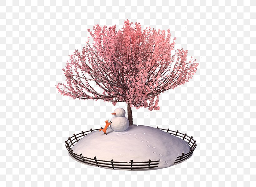 Snowman Image Digital Art Illustration, PNG, 600x600px, 3d Computer Graphics, Snowman, Blossom, Branch, Cherry Blossom Download Free