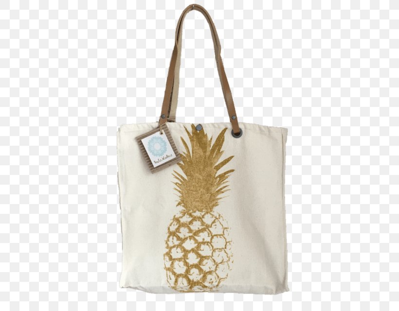 Tote Bag Handbag Pineapple Shoulder, PNG, 640x640px, Tote Bag, Auglis, Bag, Beige, Bolsa Feminina Download Free