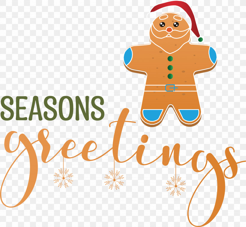 Seasons Greetings, PNG, 6760x6247px, Seasons Greetings, Gingerbread, Merry Christmas Download Free