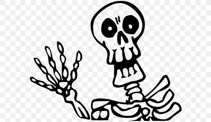 Skeleton Drawing Halloween Clip Art, PNG, 600x475px, Skeleton, Art, Black, Black And White, Bone Download Free