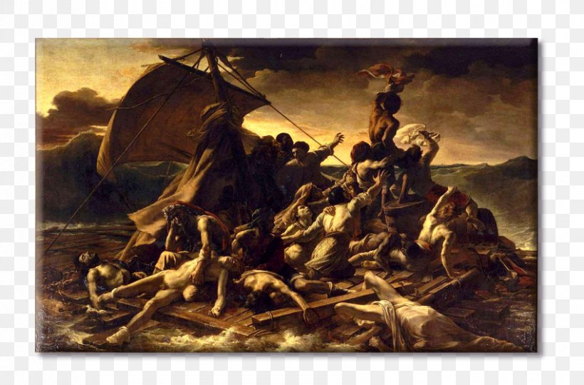 The Raft Of The Medusa Musée Du Louvre Painting Art Museum, PNG, 850x560px, Painting, Art, Art History, Canvas, Drawing Download Free
