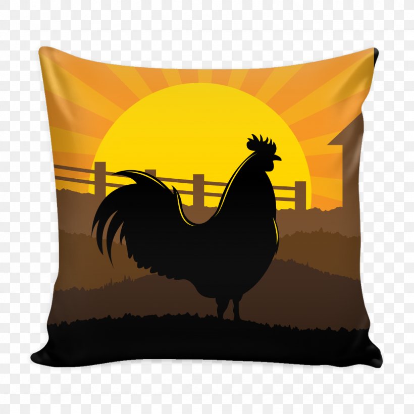 Rooster Throw Pillows Cushion, PNG, 1024x1024px, Rooster, Chicken, Cushion, Galliformes, Livestock Download Free