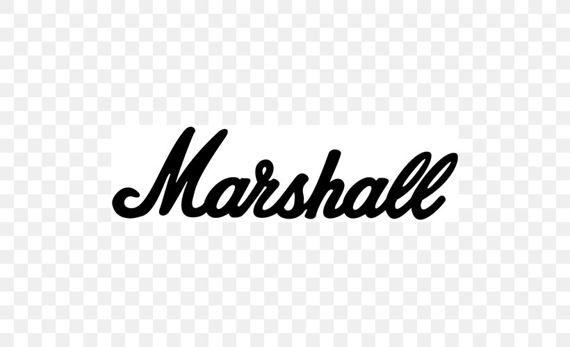 Guitar Amplifier Marshall Amplification Fender Stratocaster Logo Gibson Les Paul, PNG, 500x500px, Guitar Amplifier, Amplifier, Area, Black, Black And White Download Free