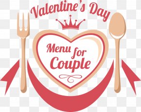 Valentine's Day Western Knife And Fork - Wedding Invitation PNG