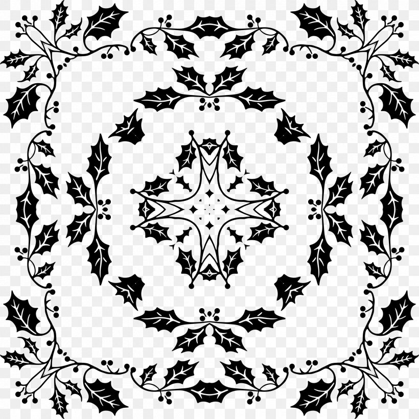 Floral Design Decorative Arts Clip Art, PNG, 2400x2400px, Floral Design, Area, Black, Black And White, Branch Download Free