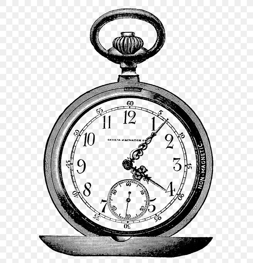 Pocket Watch Clip Art, PNG, 600x854px, Pocket Watch, Antique, Black And White, Chain, Clock Download Free