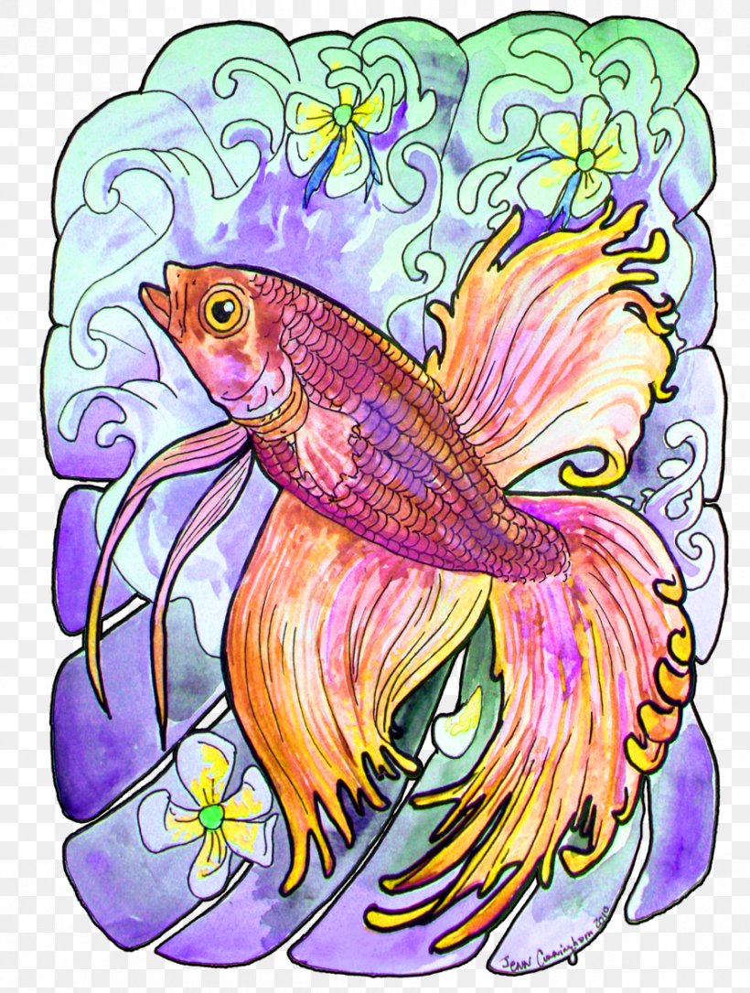 Siamese Fighting Fish Angelfish Watercolor Painting Clip Art, PNG, 900x1192px, Siamese Fighting Fish, Angelfish, Animal, Aquarium, Art Download Free