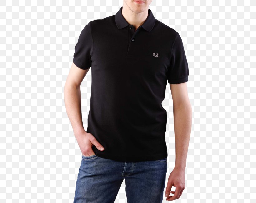 Polo Shirt T-shirt Clothing Piqué Sweater, PNG, 490x653px, Polo Shirt, Black, Clothing, Collar, Fred Perry Download Free