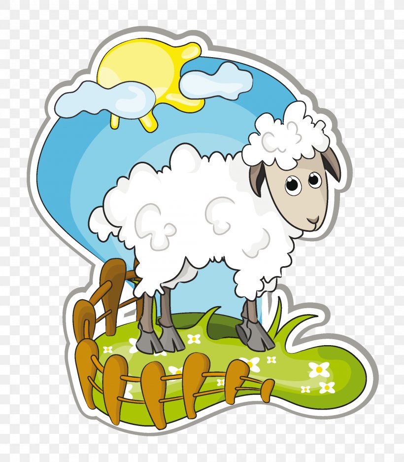 Sheep Goat Download Cartoon, PNG, 2100x2400px, Sheep, Animal Figure, Area, Artwork, Cartoon Download Free