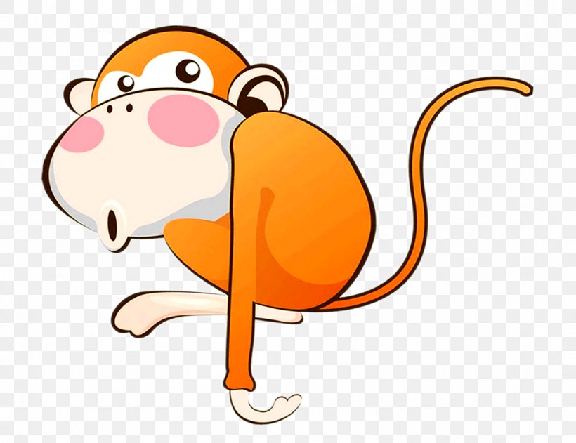 Cartoon Monkey, PNG, 1055x813px, Cartoon, Animal, Beak, Carnivoran, Child Download Free