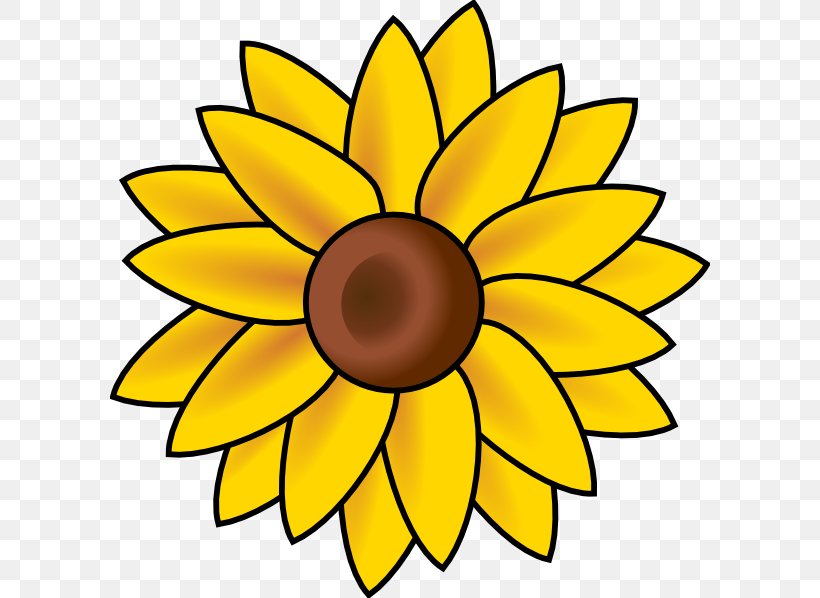 Common Sunflower Download Clip Art, PNG, 600x598px, Common Sunflower, Art, Artwork, Cut Flowers, Drawing Download Free