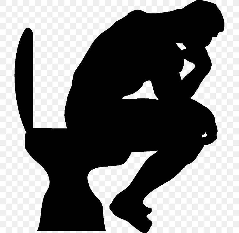 LE PENSEUR : THE THINKER Toilet Wall Decal Sticker, PNG, 800x800px, Thinker, Advertising, Arm, Auguste Rodin, Bathroom Download Free