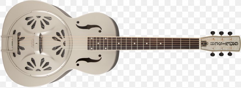 Resonator Guitar Steel Guitar Gretsch Acoustic-electric Guitar, PNG, 2400x886px, Watercolor, Cartoon, Flower, Frame, Heart Download Free