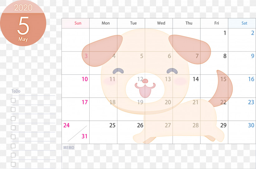 May 2020 Calendar May Calendar 2020 Calendar, PNG, 3000x1982px, 2020 Calendar, May 2020 Calendar, Cartoon, Cat, Circle Download Free