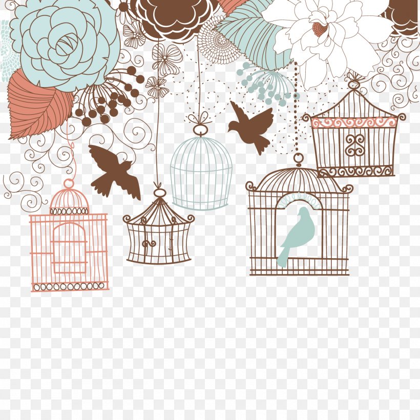 Wedding Invitation Birdcage Illustration, PNG, 1500x1500px, Wedding Invitation, Baby Shower, Bird, Birdcage, Birthday Download Free