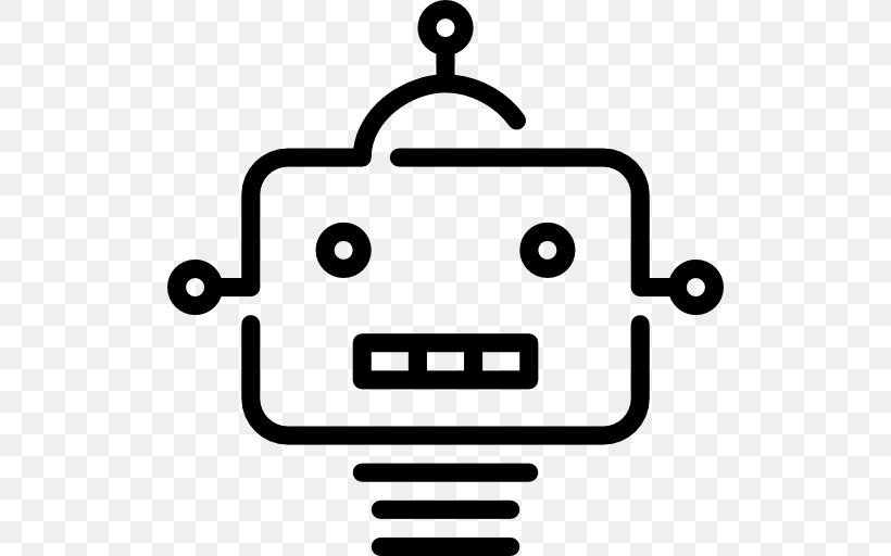 Chatbot Robotics Artificial Intelligence, PNG, 512x512px, Chatbot, Android, Artificial Intelligence, Black And White, Robot Download Free