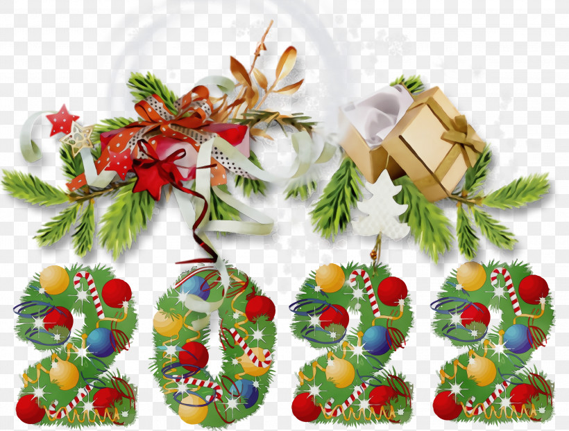 Christmas Day, PNG, 3000x2277px, Watercolor, Christmas Day, December, Diary, New Year Download Free