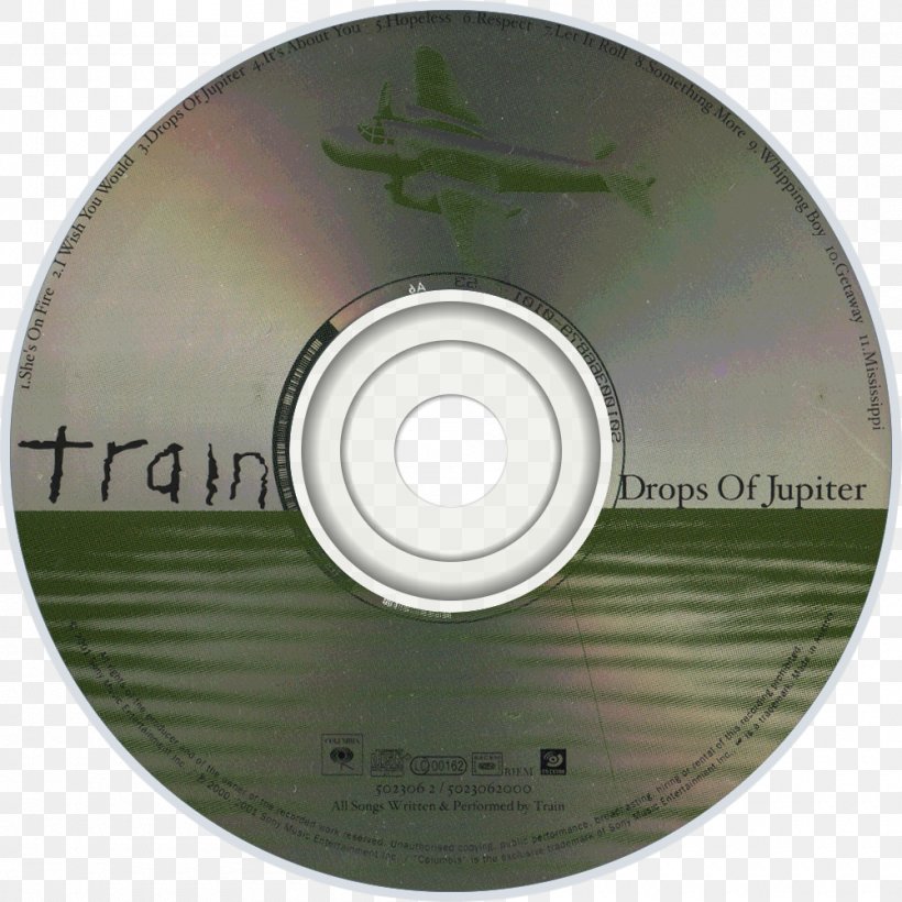 Compact Disc Train Drops Of Jupiter Product Design Album, PNG, 1000x1000px, Compact Disc, Album, Data Storage Device, Disk Storage, Drops Of Jupiter Download Free