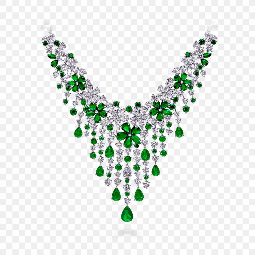 Graff Diamonds Jewellery Emerald Necklace Gemstone, PNG, 1000x1000px, Graff Diamonds, Body Jewelry, Carat, Charms Pendants, Chopard Download Free