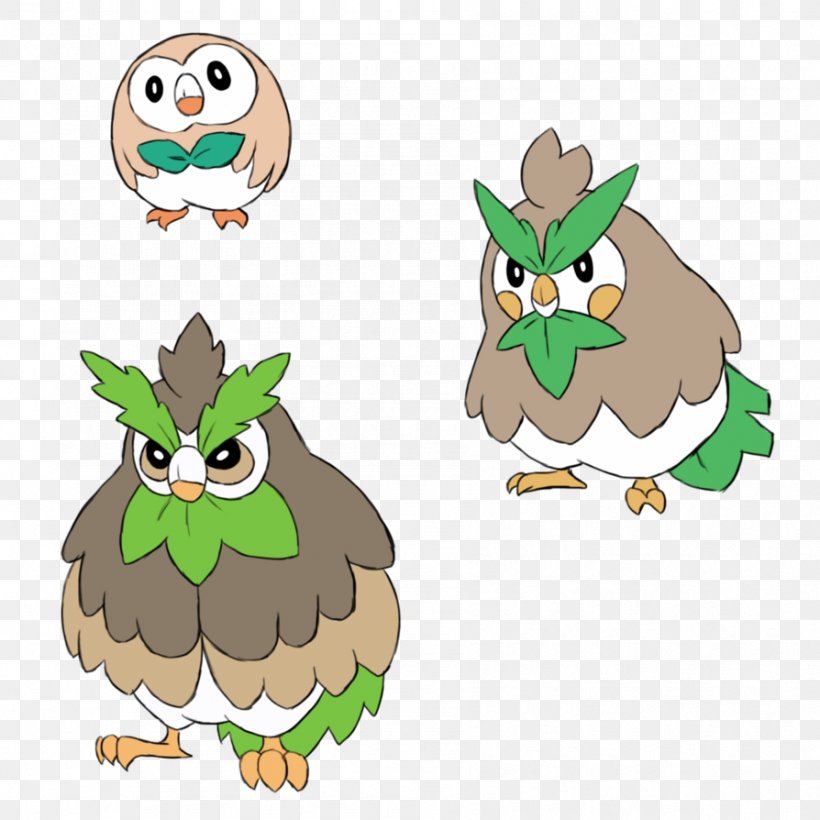 Rowlett Evolution Pokémon, PNG, 894x894px, Rowlett, Beak, Bird, Bird Of Prey, Concept Download Free