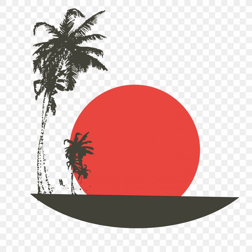 Silhouette Illustration, PNG, 1500x1500px, Silhouette, Brand, Cartoon, Coconut, Red Download Free