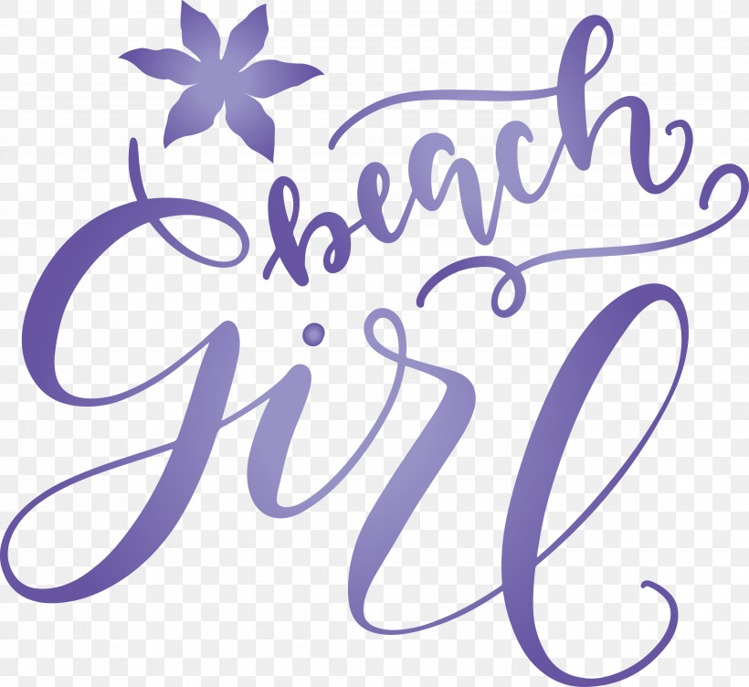 Beach Girl Summer, PNG, 3000x2753px, Beach Girl, Cartoon, Flower, Geometry, Lavender Download Free