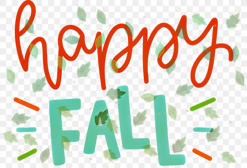 Happy Fall, PNG, 2999x2036px, Happy Fall, Geometry, Green, Line, Logo Download Free