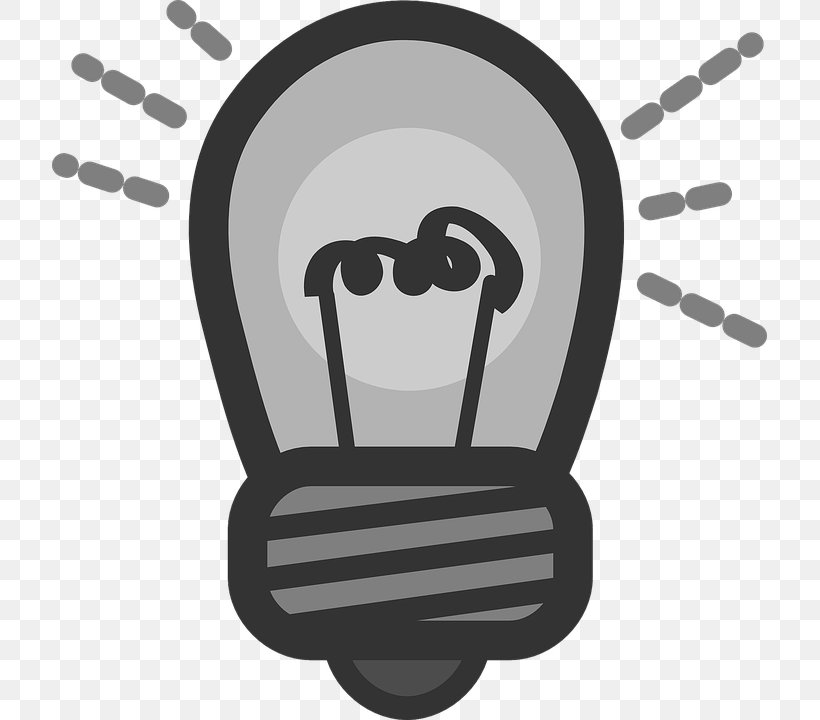 Incandescent Light Bulb Clip Art, PNG, 715x720px, Light, Black And White, Communication, Flashlight, Human Behavior Download Free