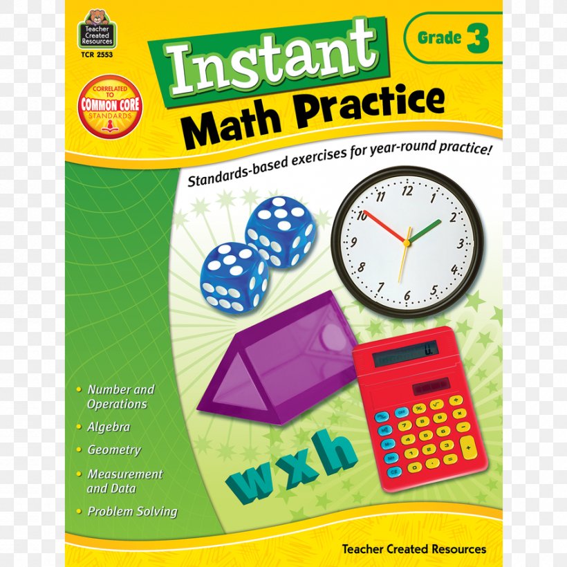 Instant Math Practice: Grade 3 Instant Math Practice: Grade 1 Teacher First Grade Educational Stage, PNG, 900x900px, Teacher, Area, Book, Classroom, Education Download Free
