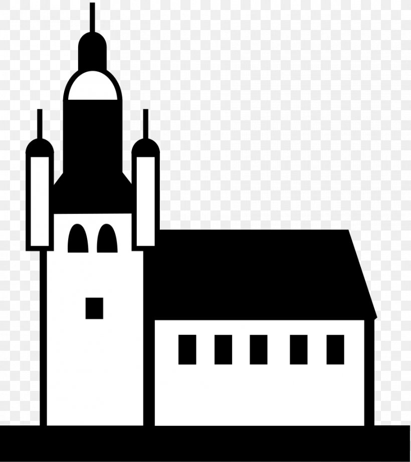 Vector Graphics Clip Art Church Illustration, PNG, 910x1024px, Church, Black, Black And White, Brand, Building Download Free