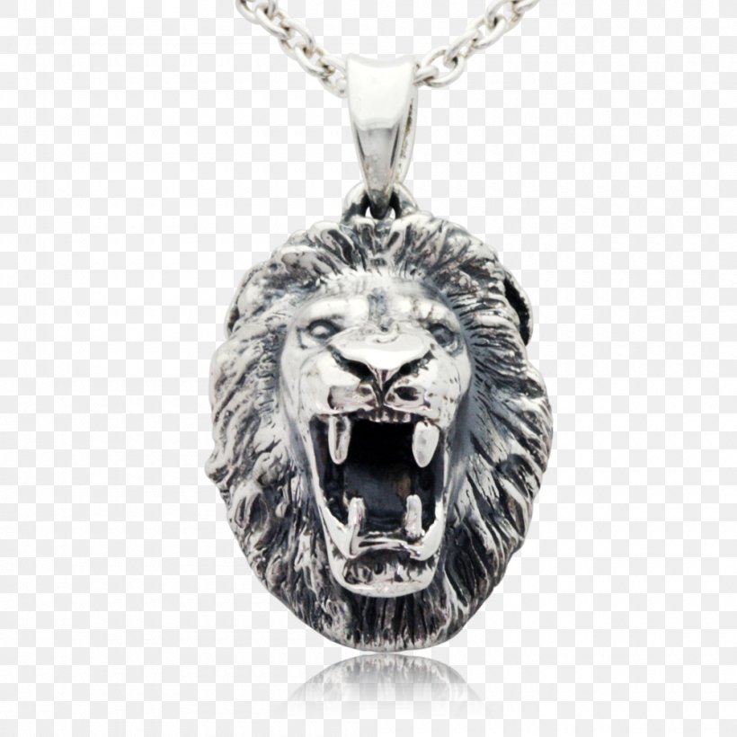 Lion Tiger Roar Locket Charms & Pendants, PNG, 1000x1000px, Lion, Bone, Chain, Charms Pendants, Custommade Download Free