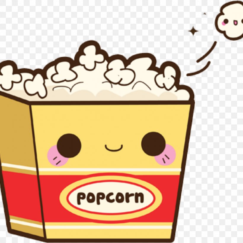 Popcorn Drawing Kavaii Ice Cream Cones Clip Art, PNG, 1024x1024px, Watercolor, Cartoon, Flower, Frame, Heart Download Free