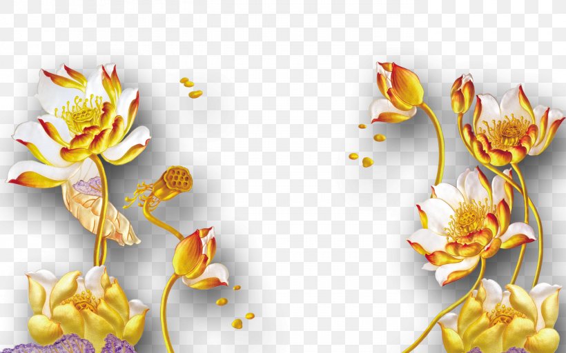 Wall Gold 3D Computer Graphics, PNG, 1390x869px, 3d Computer Graphics, Wall, Flower, Flowering Plant, Gold Download Free