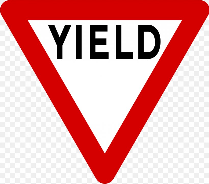 Yield Sign Traffic Sign Stop Sign Regulatory Sign, PNG, 870x768px, Yield Sign, Area, Brand, Logo, Point Download Free
