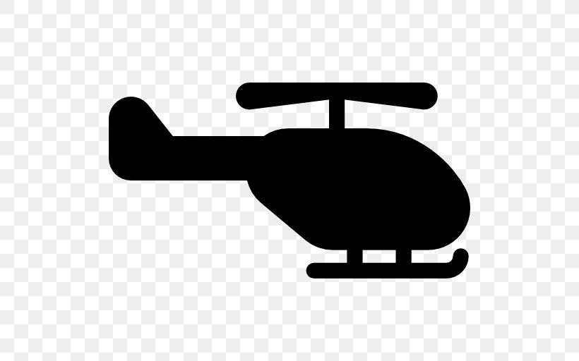 Helicopter Rotor Flight Airplane, PNG, 512x512px, Helicopter Rotor, Aircraft, Airplane, Black And White, Flight Download Free