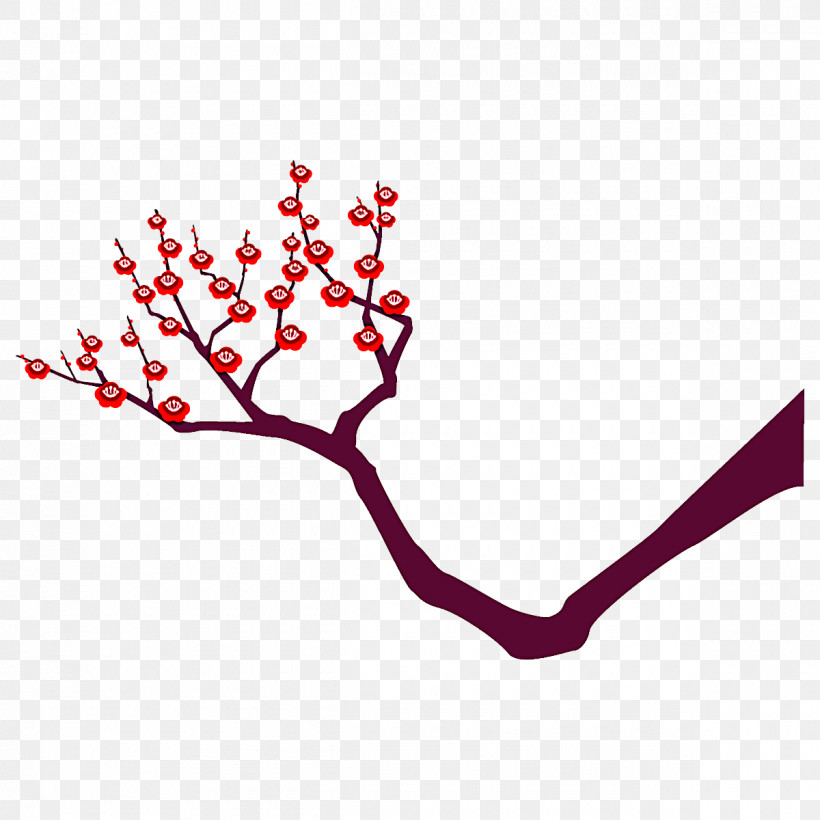 Plum Branch Plum Winter Flower, PNG, 1200x1200px, Plum Branch, Blossom, Branch, Cherry Blossom, Flower Download Free