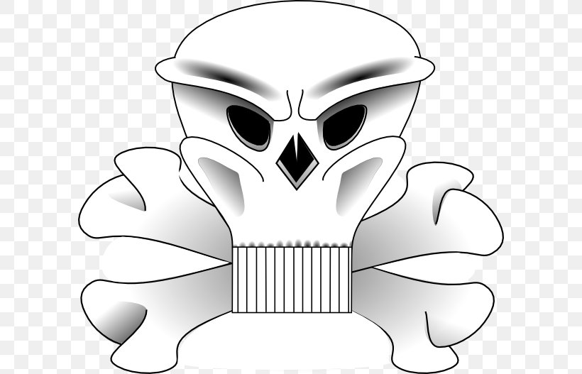 Skull And Crossbones Clip Art, PNG, 600x527px, Skull And Crossbones, Artwork, Beak, Bird, Black And White Download Free