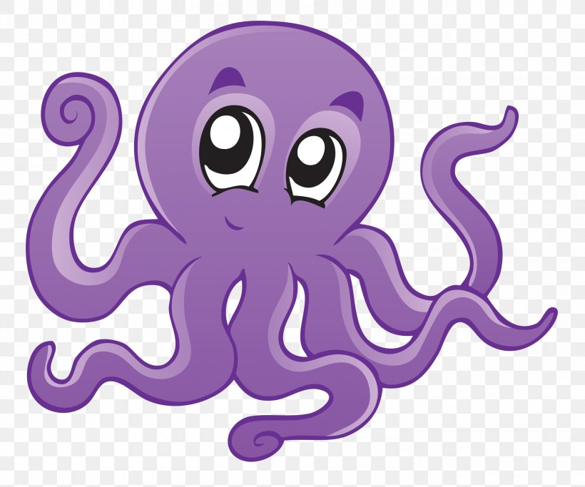 Octopus Cartoon Clip Art, PNG, 3000x2500px, Octopus, Cartoon, Cephalopod, Cuteness, Drawing Download Free