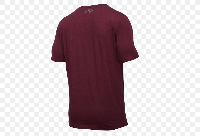 T-shirt Under Armour Sleeve Polyester, PNG, 607x557px, Tshirt, Active Shirt, Cotton, Ebay, Maroon Download Free