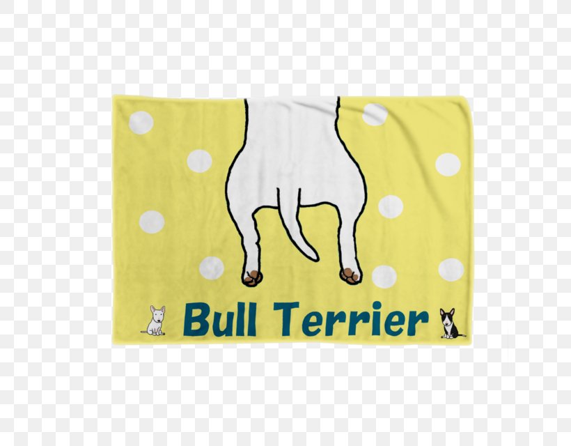 Bull Terrier Towel Place Mats Blanket Rectangle, PNG, 640x640px, Watercolor, Cartoon, Flower, Frame, Heart Download Free