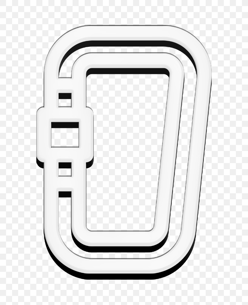 Carabiner Icon Sports And Competition Icon Summer Camp Icon, PNG, 696x1010px, Carabiner Icon, Line, Metal, Rectangle, Sports And Competition Icon Download Free