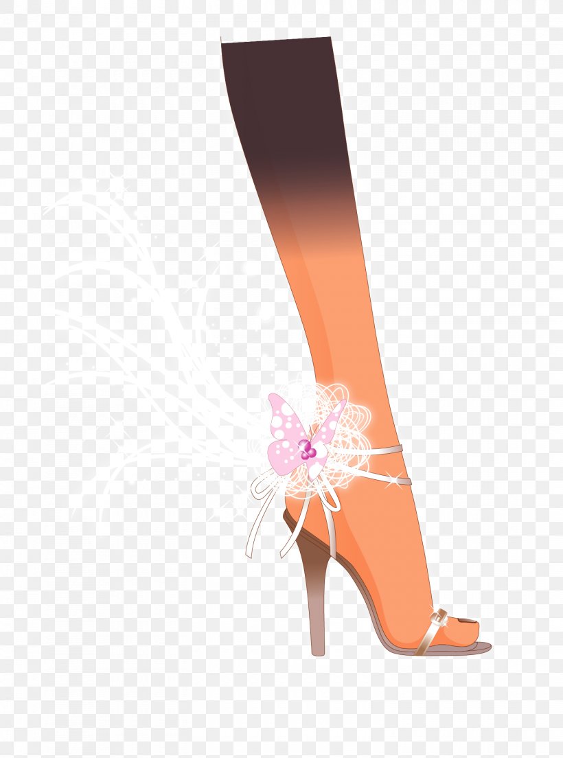 High-heeled Footwear Euclidean Vector Shoe Computer File, PNG, 1520x2047px, Watercolor, Cartoon, Flower, Frame, Heart Download Free